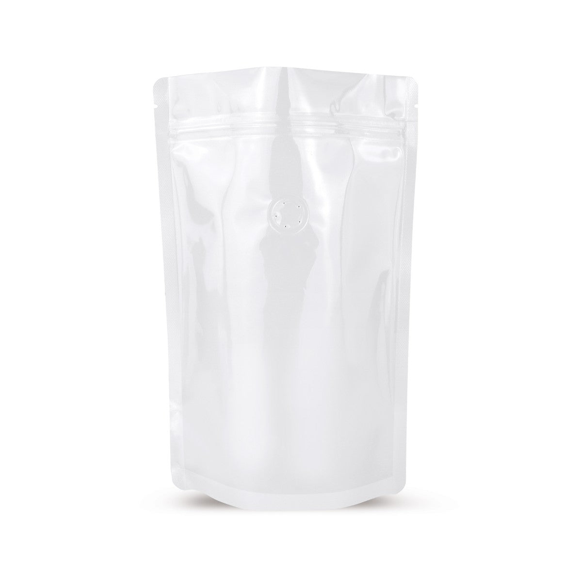 Stand-up pouch, white, with aroma protection valve