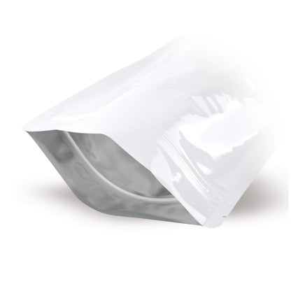 Stand-up pouch, white, with aroma protection valve