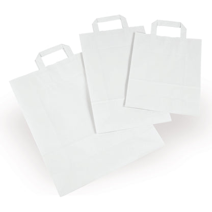 White paper carrier bag