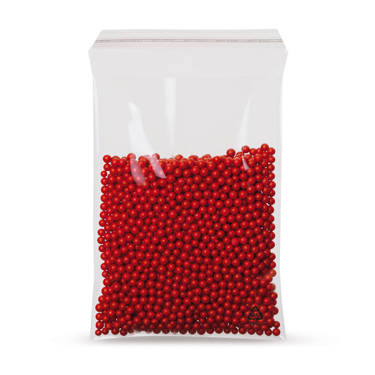 LDPE adhesive closure bags with slanted flap without air hole 50 - 70 mµ