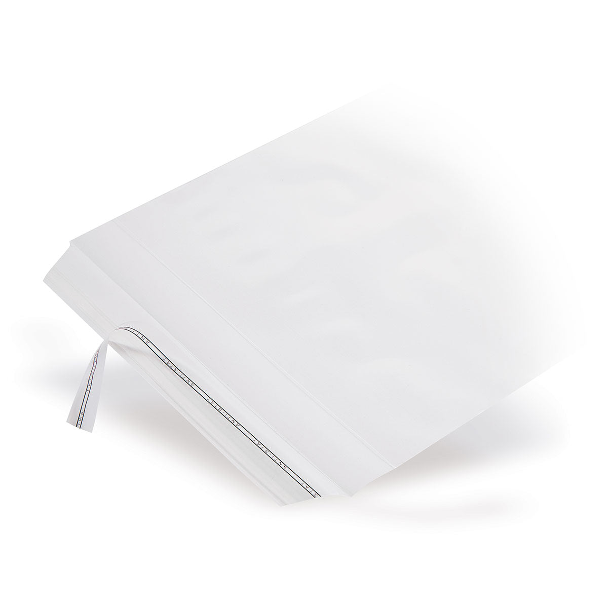 LDPE adhesive closure bags with slanted flap without air hole 50 - 70 mµ