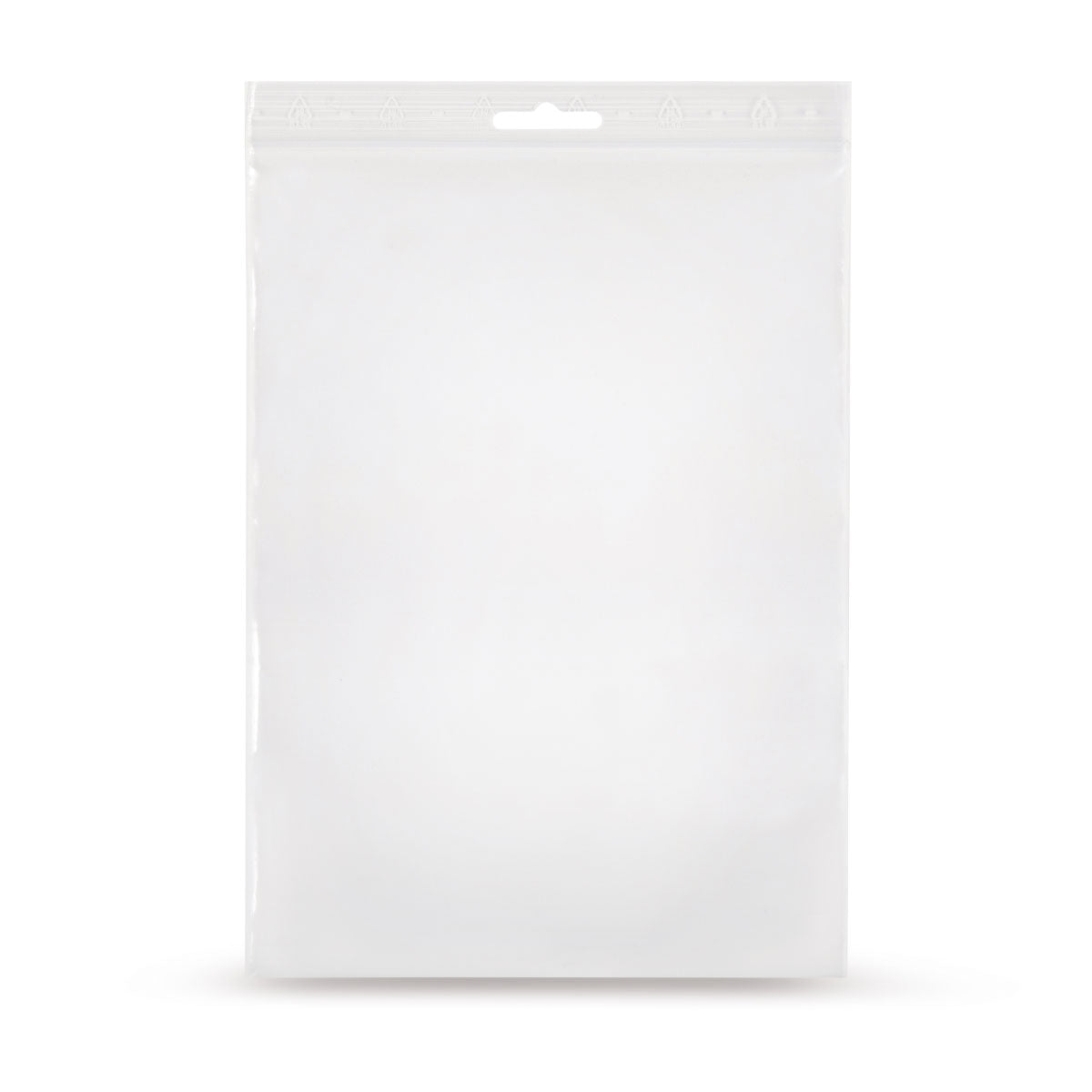 LDPE pressure seal bag, Euro hole, 90 base