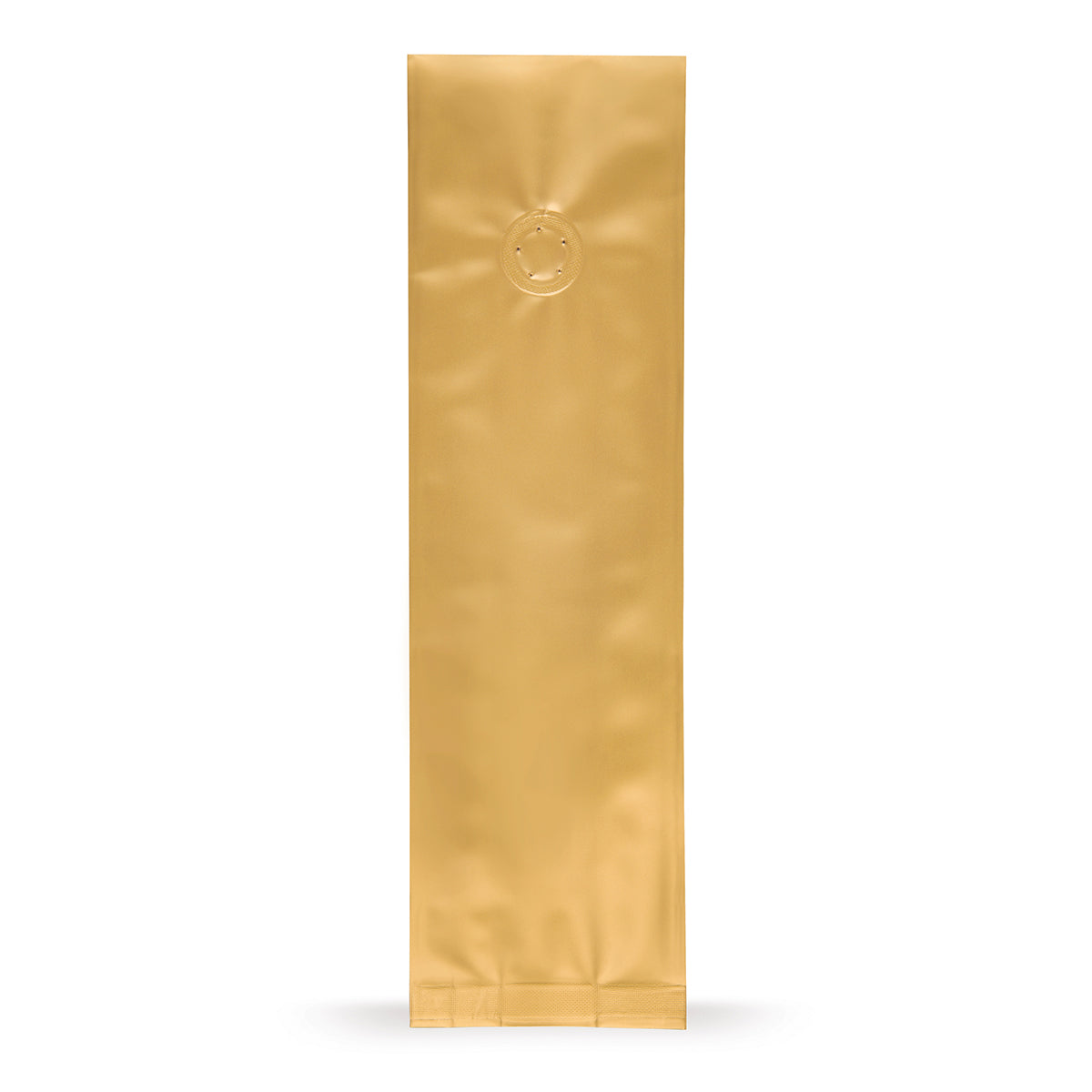 Gold side gusseted bag with aroma protection valve Base