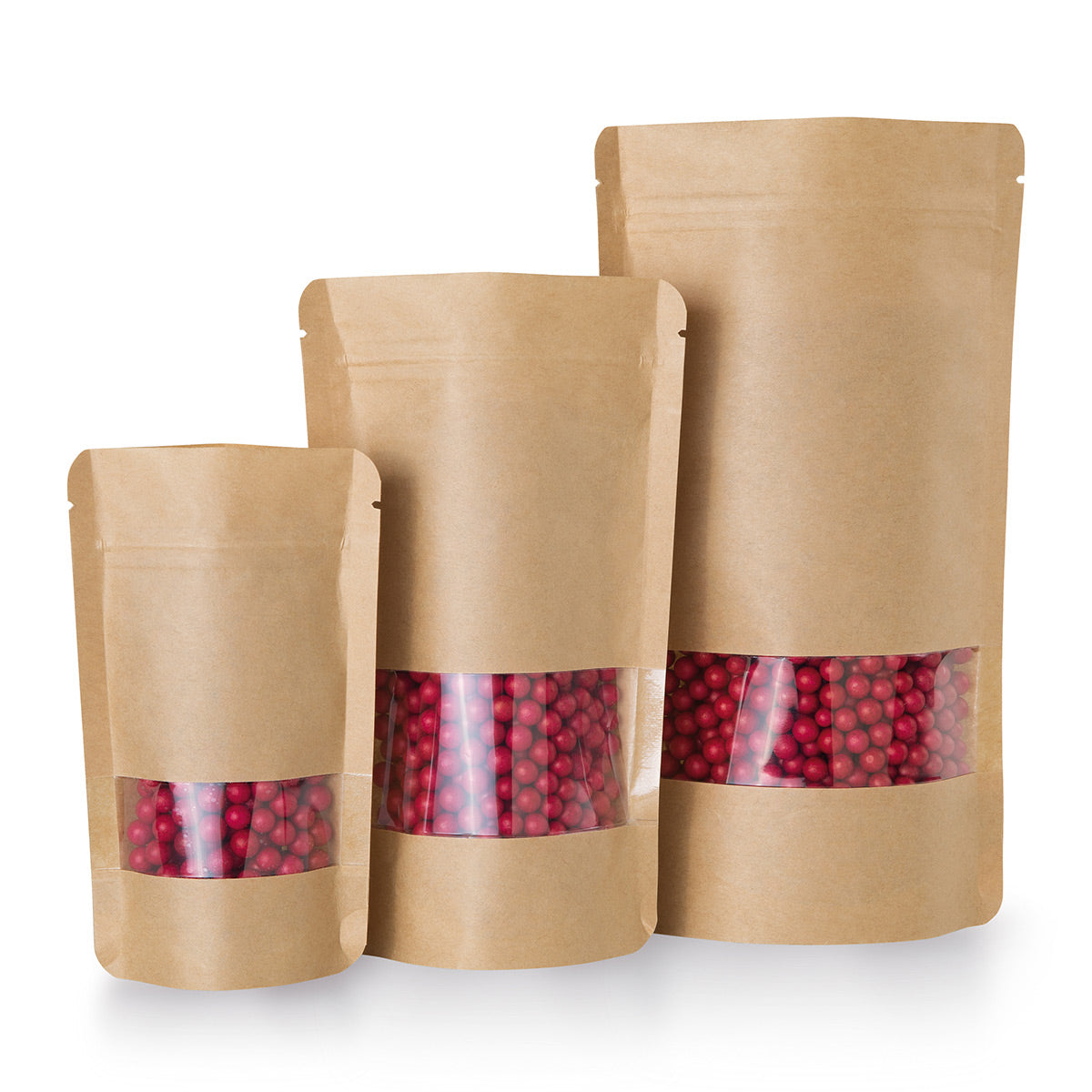 Stand-up pouch Kraft paper with window Detail 6